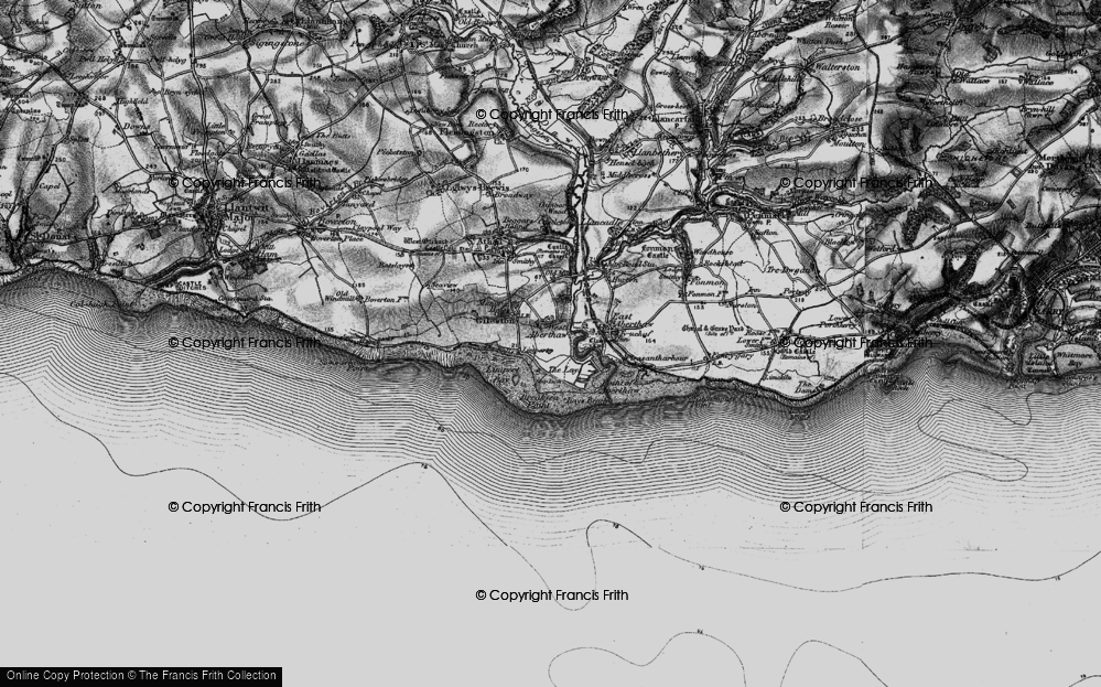 Old Map of West Aberthaw, 1897 in 1897
