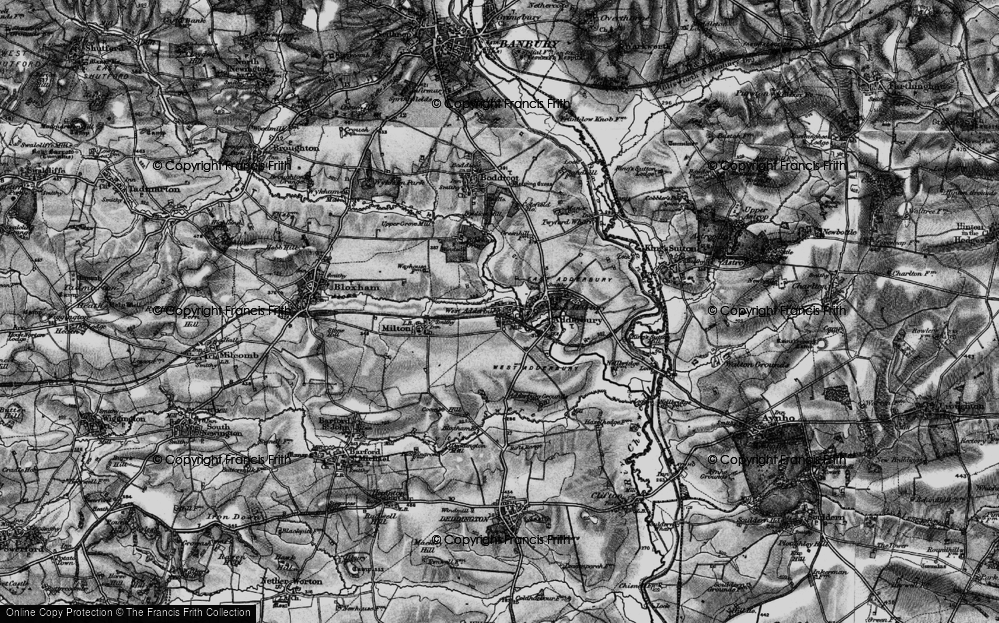 Old Map of West Adderbury, 1896 in 1896