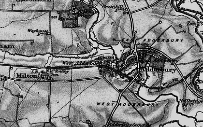 Old map of West Adderbury in 1896