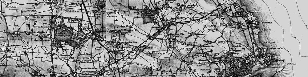 Old map of West Allotment in 1897