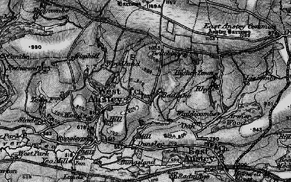 Old map of West Anstey in 1898