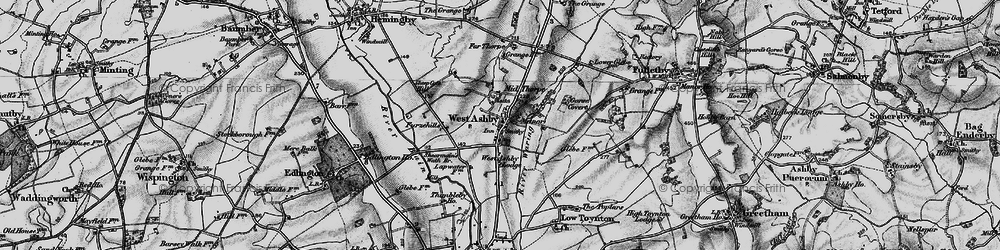 Old map of West Ashby in 1899