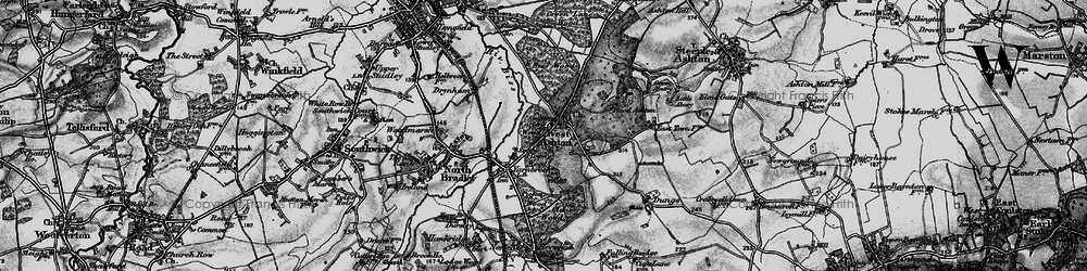 Old map of Biss Wood in 1898