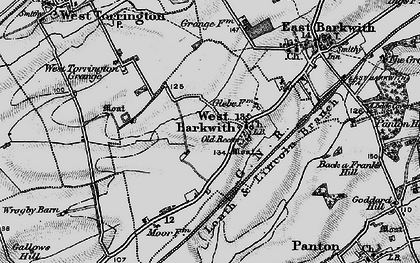 Old map of West Torrington Grange in 1899