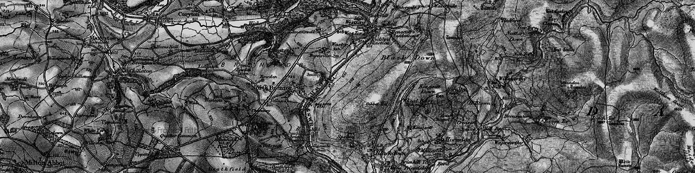 Old map of Burn Cottage in 1896