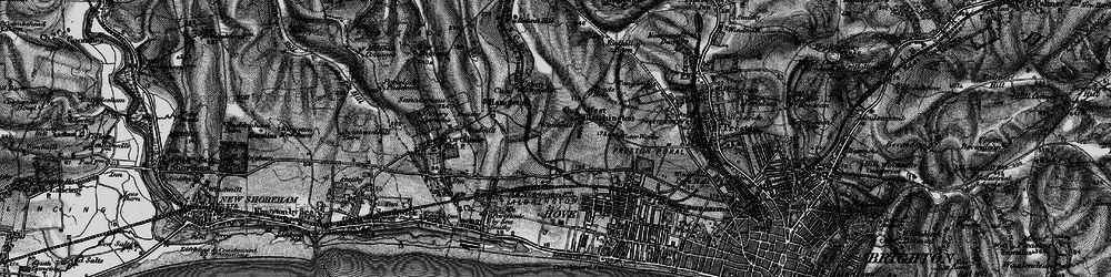 Old map of West Blatchington in 1895