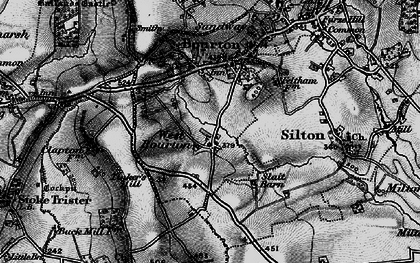 Old map of West Bourton in 1898
