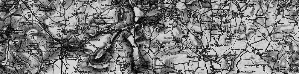 Old map of West Bourton in 1898