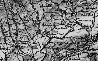Old map of Whittakers in 1898
