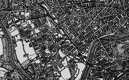 Old map of West Brompton in 1896