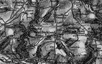 Old map of Accott in 1898