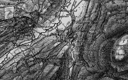 Old map of Burton Moor in 1897