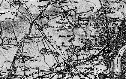 Old map of West Chirton in 1897