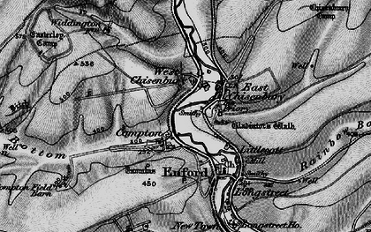Old map of West Chisenbury in 1898
