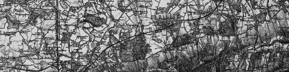 Old map of West Clandon in 1896