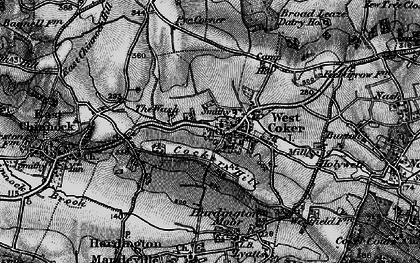 Old map of West Coker in 1898