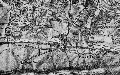 Old map of West Dean in 1895