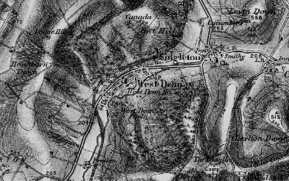 Old map of West Dean in 1895