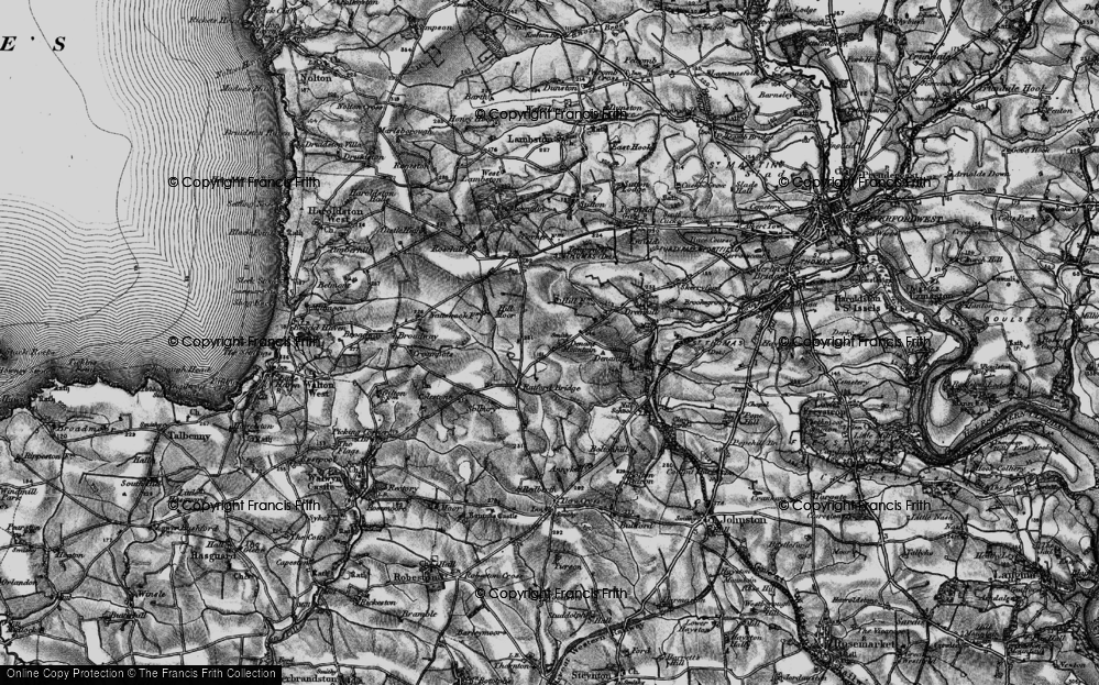 Old Map of West Denant, 1898 in 1898