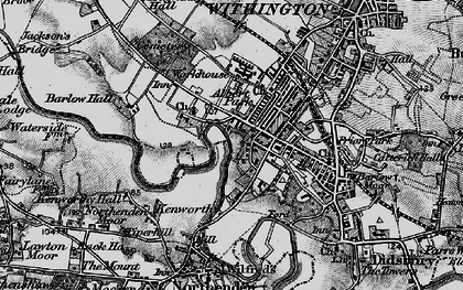 Old map of West Didsbury in 1896