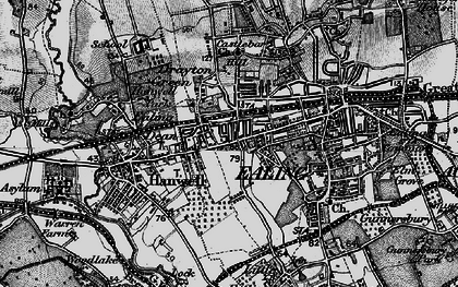 Old map of West Ealing in 1896