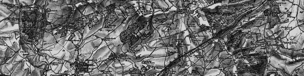 Old map of Broadlands in 1895