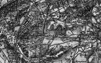 Old map of Woodhill in 1895