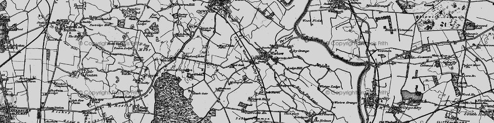 Old map of West End in 1898