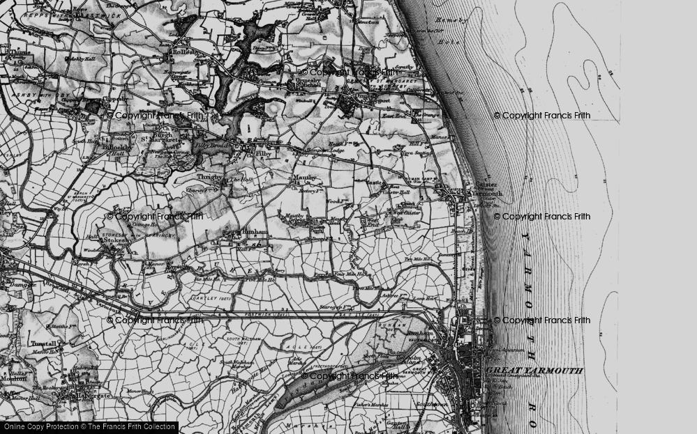 Old Map of West End, 1898 in 1898