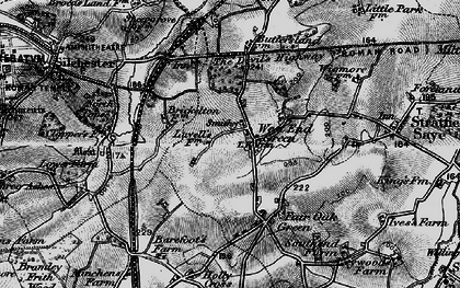 Old map of West End Green in 1895