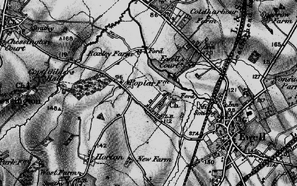 Old map of West Ewell in 1896