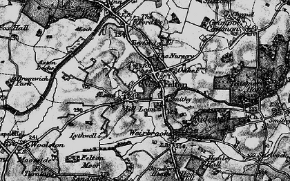 Old map of Aston Locks in 1899