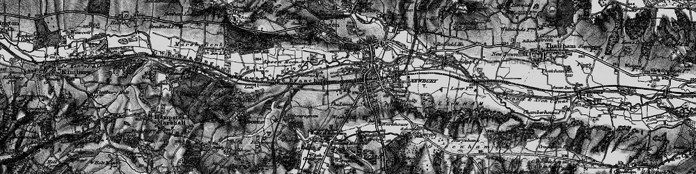 Old map of West Fields in 1895