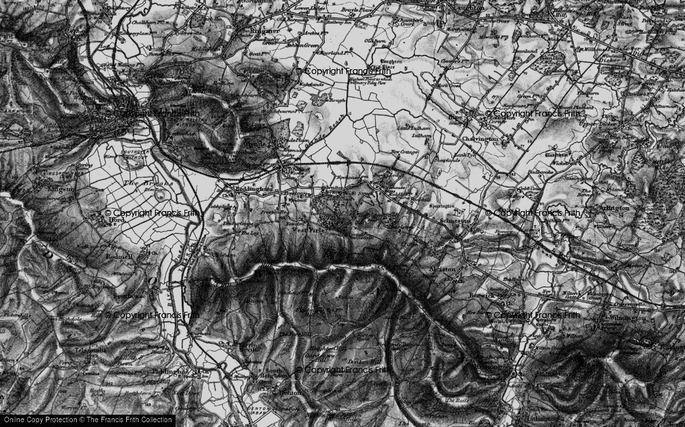 Old Map of West Firle, 1895 in 1895