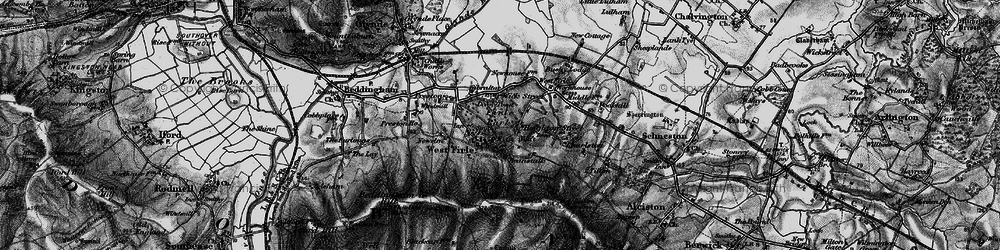 Old map of West Firle in 1895