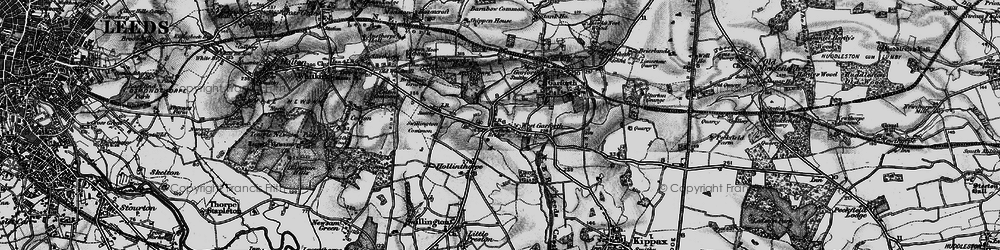 Old map of West Garforth in 1896