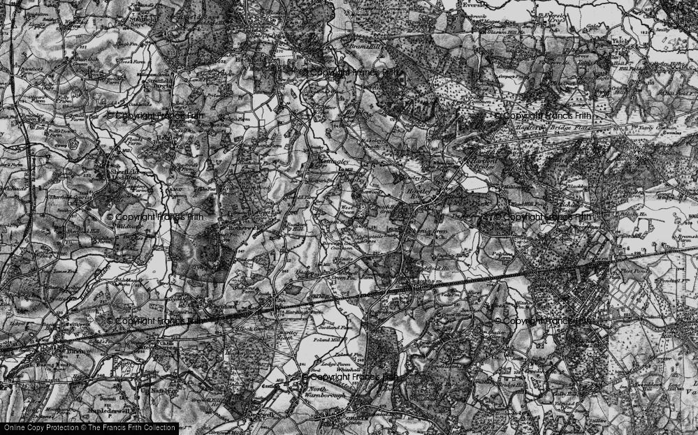 Old Map of West Green, 1895 in 1895