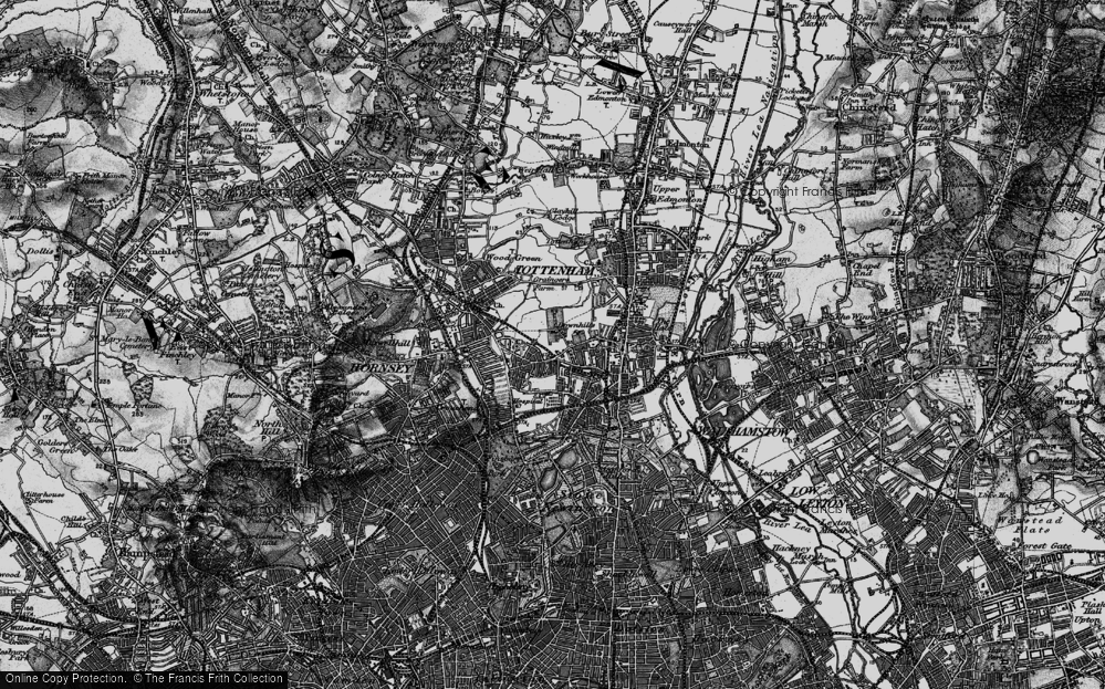 Old Map of West Green, 1896 in 1896