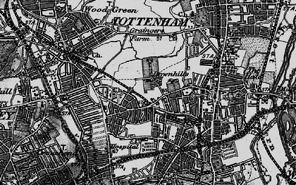 Old map of West Green in 1896