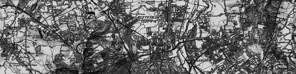 Old map of West Green in 1896