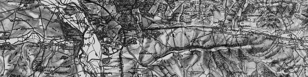 Old map of West Grimstead in 1895