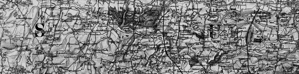 Old map of West Grinstead in 1895