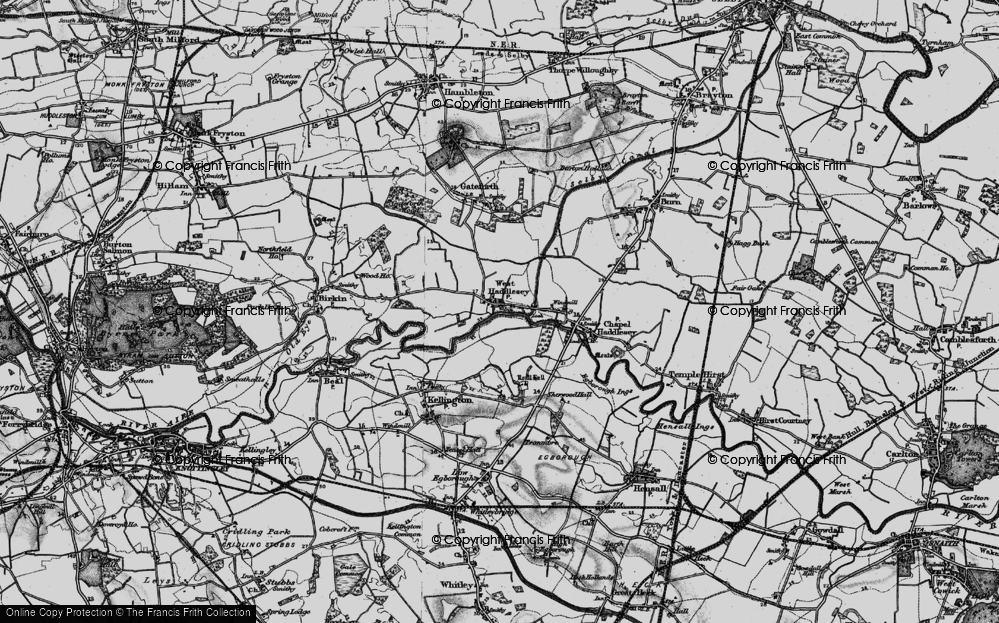 Old Map of West Haddlesey, 1895 in 1895