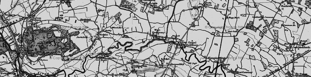 Old map of West Haddlesey in 1895