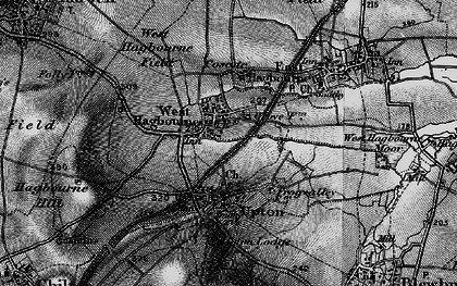 Old map of West Hagbourne in 1895