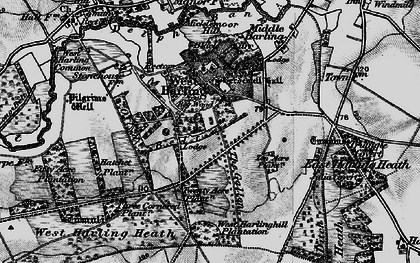 Old map of West Harling in 1898