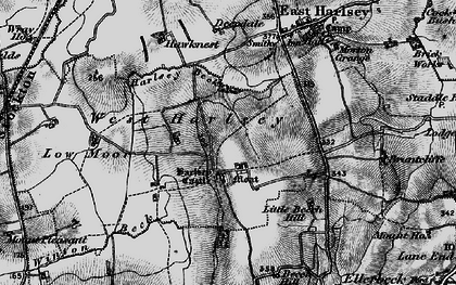 Old map of West Harlsey in 1898