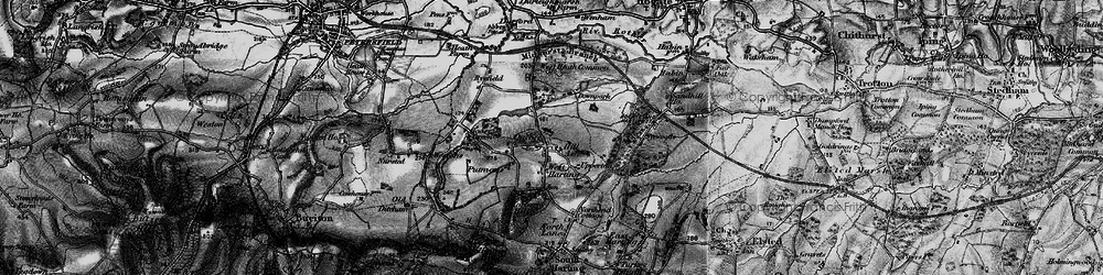 Old map of West Harting in 1895