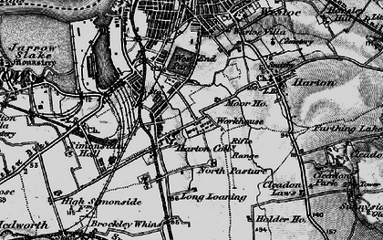 Old map of West Harton in 1898