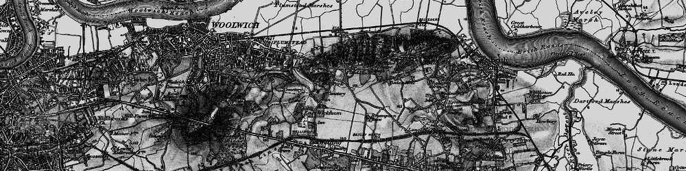 Old map of West Heath in 1896